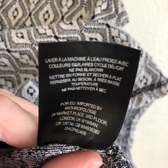 Anthropologie Postmark Gray Peplum Top - Picture 7 of 8